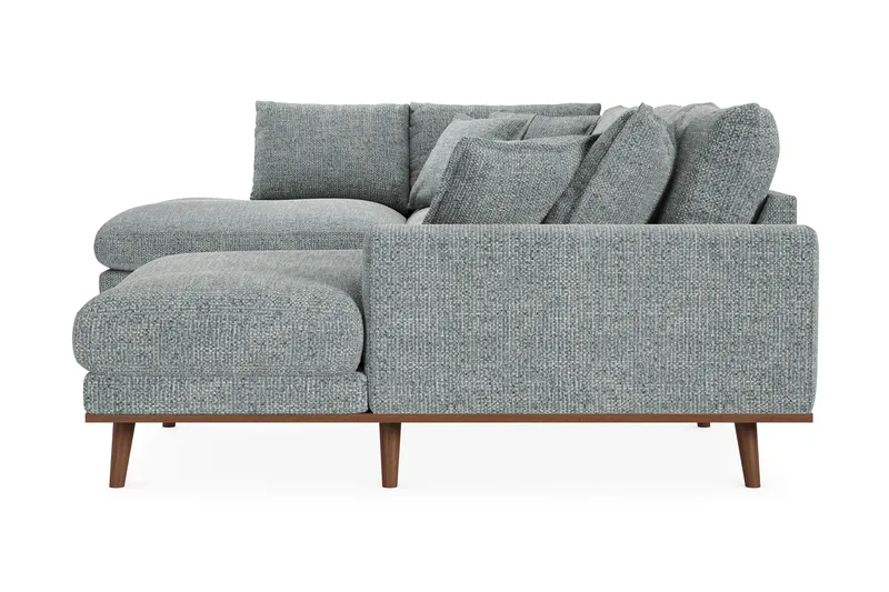 Copenhagen Premium 5-sits Vänstervänd U-formad Djup Soffa med Divan och Schäslong i Chenille - Grå/Blå - Products - Möbler - Soffa - U-soffa