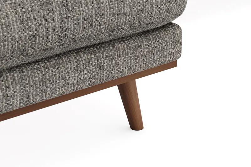 Copenhagen Premium 5-sits Högervänd U-formad Djup Soffa med Divan och Schäslong i Chenille - Grå - Products - Möbler - Soffa - U-soffa
