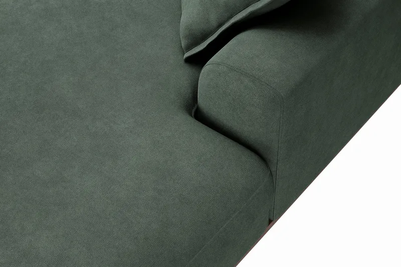 Copenhagen Premium 5-sits Vänstervänd U-formad Djup Soffa med Divan och Schäslong i Tyg - Grön - Products - Möbler - Soffa - U-soffa