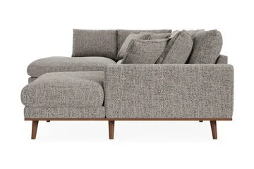 Copenhagen Premium 5-sits Vänstervänd U-formad Djup Soffa med Divan och Schäslong i Chenille - Grå - Products - Möbler - Soffa - U-soffa