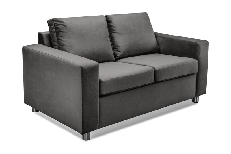 Crazy 2-sits Sammetssoffa - Mörkgrå - Products - Möbler - Soffa - 2 sits soffa
