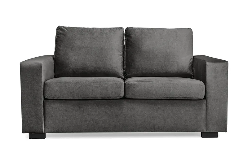 Crazy 2-sits Sammetssoffa - Mörkgrå - Products - Möbler - Soffa - 2 sits soffa