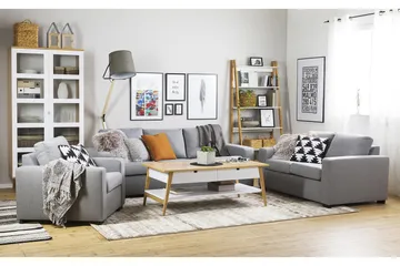Crazy 3-sits Tygsoffa - Grå - Products - Möbler - Soffa - 3 sits soffa
