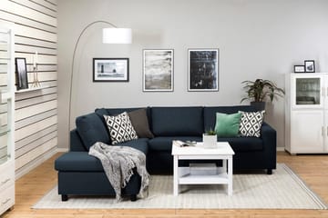 Crazy 3-sits Vänstervänd L-formad Schäslongsoffa i Tyg - Blå - Products - Möbler - Soffa - Divansoffa & schäslongsoffa