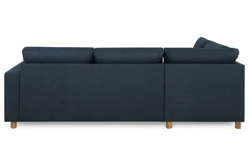 Crazy 3-sits Vänstervänd L-formad Schäslongsoffa i Tyg - Blå - Products - Möbler - Soffa - Divansoffa & schäslongsoffa