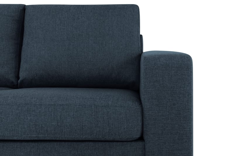 Crazy 3-sits Vänstervänd L-formad Schäslongsoffa i Tyg - Blå - Products - Möbler - Soffa - Divansoffa & schäslongsoffa