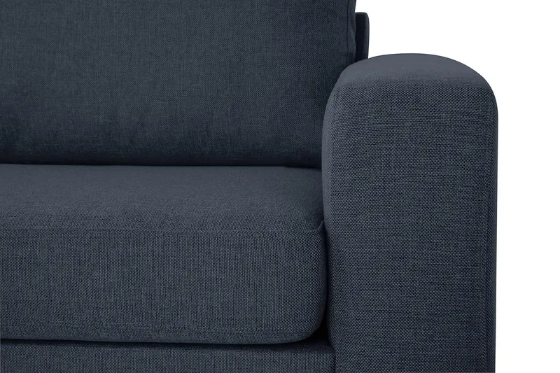Crazy 3-sits Vänstervänd L-formad Schäslongsoffa i Tyg - Blå - Products - Möbler - Soffa - Divansoffa & schäslongsoffa