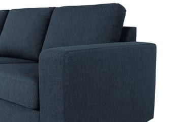 Crazy 3-sits Vänstervänd L-formad Schäslongsoffa i Tyg - Blå - Products - Möbler - Soffa - Divansoffa & schäslongsoffa
