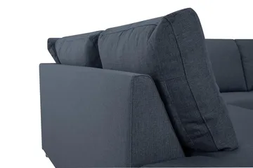 Crazy 3-sits Vänstervänd L-formad Schäslongsoffa i Tyg - Blå - Products - Möbler - Soffa - Divansoffa & schäslongsoffa