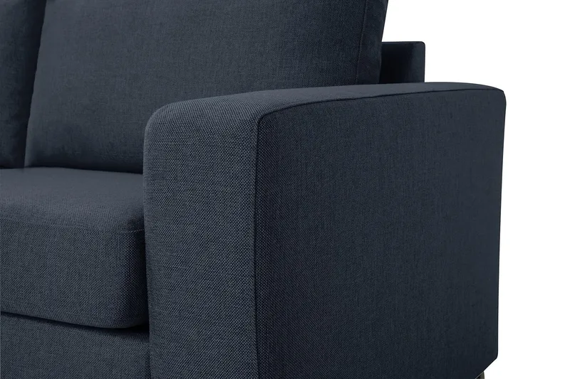 Crazy 3-sits Vänstervänd L-formad Schäslongsoffa i Tyg - Blå - Products - Möbler - Soffa - Divansoffa & schäslongsoffa