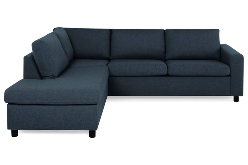 Crazy 3-sits Vänstervänd L-formad Schäslongsoffa i Tyg - Blå - Products - Möbler - Soffa - Divansoffa & schäslongsoffa