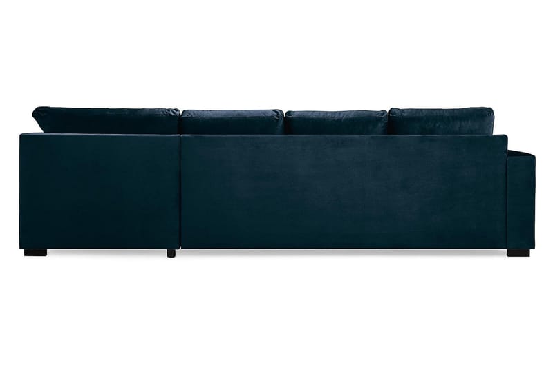 Crazy 4-sits Högervänd U-formad Large Soffa med Divan och Schäslong i Sammet - Blå - Products - Möbler - Soffa - U-soffa