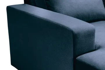 Crazy 4-sits Högervänd U-formad Large Soffa med Divan och Schäslong i Sammet - Blå - Products - Möbler - Soffa - U-soffa