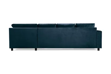 Crazy 4-sits Högervänd U-formad Large Soffa med Divan och Schäslong i Sammet - Blå - Products - Möbler - Soffa - U-soffa