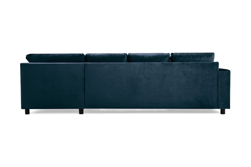 Crazy 4-sits Högervänd U-formad Large Soffa med Divan och Schäslong i Sammet - Blå - Products - Möbler - Soffa - U-soffa
