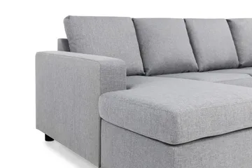 Crazy 4-sits Högervänd U-formad Large Soffa med Divan och Schäslong i Tyg - Grå - Products - Möbler - Soffa - U-soffa