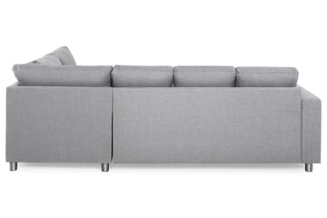Crazy 4-sits Högervänd U-formad Large Soffa med Divan och Schäslong i Tyg - Grå - Products - Möbler - Soffa - U-soffa