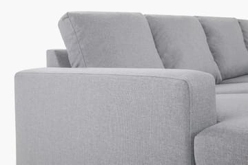 Crazy 4-sits Högervänd U-formad Large Soffa med Divan och Schäslong i Tyg - Grå - Products - Möbler - Soffa - U-soffa