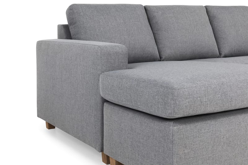 Crazy 4-sits Högervänd U-formad Large Soffa med Divan och Schäslong i Tyg - Grå - Products - Möbler - Soffa - U-soffa