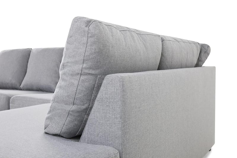 Crazy 4-sits Högervänd U-formad Large Soffa med Divan och Schäslong i Tyg - Grå - Products - Möbler - Soffa - U-soffa