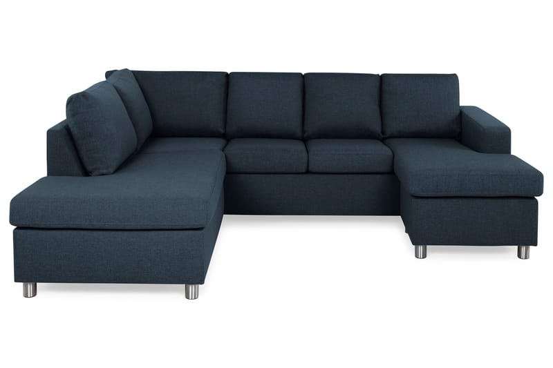 Crazy 4-sits Vänstervänd U-formad Large Soffa med Divan och Schäslong i Tyg - Blå - Products - Möbler - Soffa - U-soffa