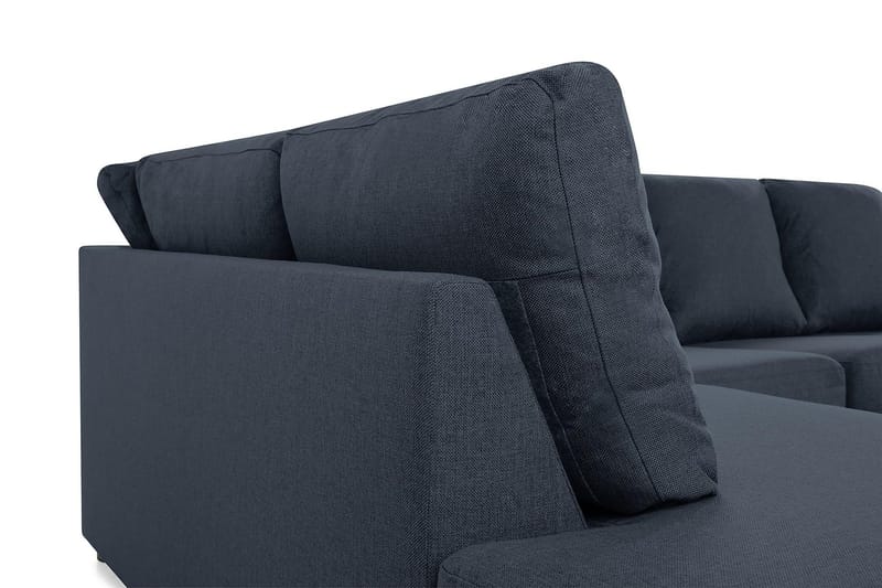 Crazy 4-sits Vänstervänd U-formad Large Soffa med Divan och Schäslong i Tyg - Blå - Products - Möbler - Soffa - U-soffa