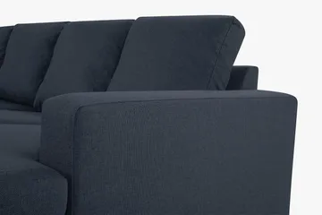 Crazy 4-sits Vänstervänd U-formad Large Soffa med Divan och Schäslong i Tyg - Blå - Products - Möbler - Soffa - U-soffa