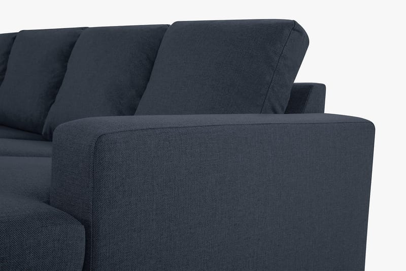 Crazy 4-sits Vänstervänd U-formad Large Soffa med Divan och Schäslong i Tyg - Blå - Products - Möbler - Soffa - U-soffa