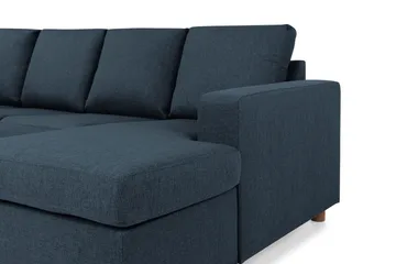 Crazy 4-sits Vänstervänd U-formad Large Soffa med Divan och Schäslong i Tyg - Blå - Products - Möbler - Soffa - U-soffa