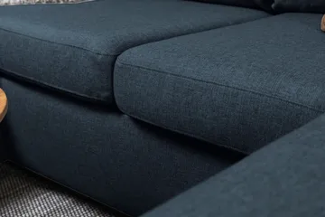 Crazy 4-sits Vänstervänd U-formad Large Soffa med Divan och Schäslong i Tyg - Blå - Products - Möbler - Soffa - U-soffa