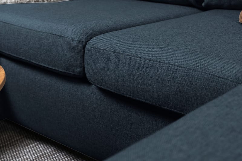 Crazy 4-sits Vänstervänd U-formad Large Soffa med Divan och Schäslong i Tyg - Blå - Products - Möbler - Soffa - U-soffa