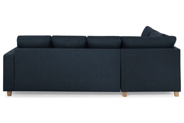 Crazy 4-sits Vänstervänd U-formad Large Soffa med Divan och Schäslong i Tyg - Blå - Products - Möbler - Soffa - U-soffa