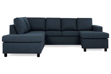 Crazy 4-sits Vänstervänd U-formad Large Soffa med Divan och Schäslong i Tyg - Blå - Products - Möbler - Soffa - U-soffa