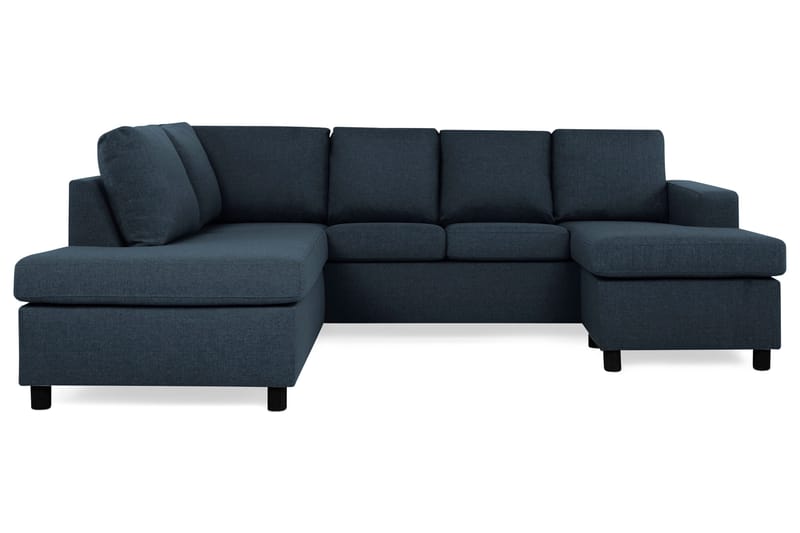 Crazy 4-sits Vänstervänd U-formad Large Soffa med Divan och Schäslong i Tyg - Blå - Products - Möbler - Soffa - U-soffa
