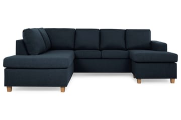 Crazy 4-sits Vänstervänd U-formad Large Soffa med Divan och Schäslong i Tyg - Blå - Products - Möbler - Soffa - U-soffa