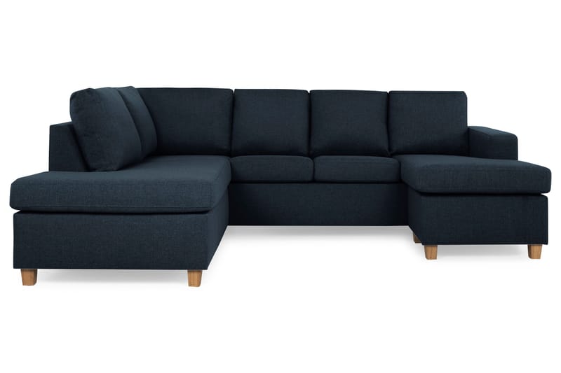 Crazy 4-sits Vänstervänd U-formad Large Soffa med Divan och Schäslong i Tyg - Blå - Products - Möbler - Soffa - U-soffa