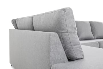 Crazy 4-sits Vänstervänd U-formad Large Soffa med Divan och Schäslong i Tyg - Grå - Products - Möbler - Soffa - U-soffa