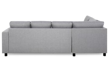 Crazy 4-sits Vänstervänd U-formad Large Soffa med Divan och Schäslong i Tyg - Grå - Products - Möbler - Soffa - U-soffa