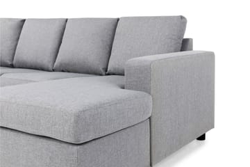 Crazy 4-sits Vänstervänd U-formad Large Soffa med Divan och Schäslong i Tyg - Grå - Products - Möbler - Soffa - U-soffa