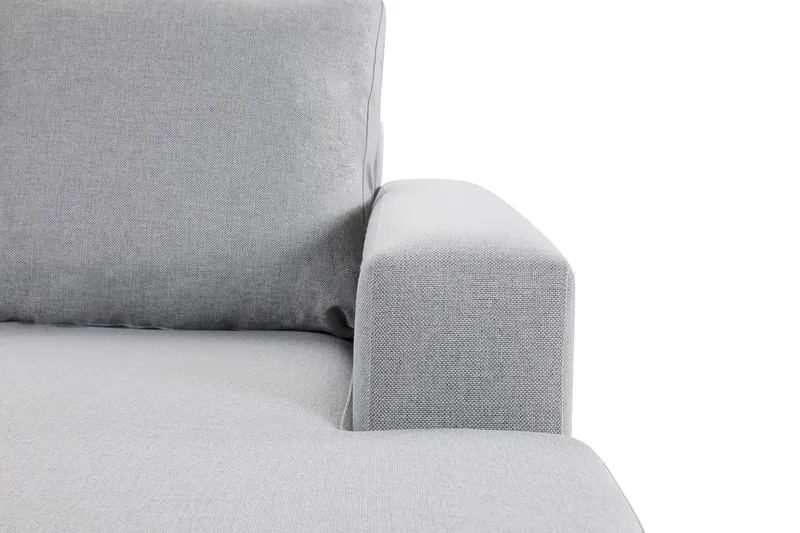 Crazy 4-sits Vänstervänd U-formad Large Soffa med Divan och Schäslong i Tyg - Grå - Products - Möbler - Soffa - U-soffa