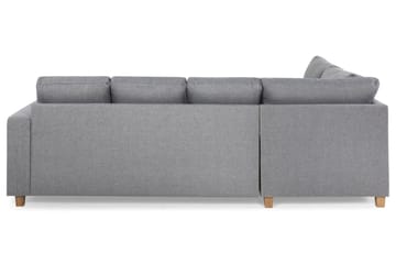 Crazy 4-sits Vänstervänd U-formad Large Soffa med Divan och Schäslong i Tyg - Grå - Products - Möbler - Soffa - U-soffa