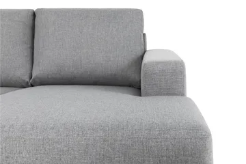 Crazy 4-sits Vänstervänd U-formad Large Soffa med Divan och Schäslong i Tyg - Grå - Products - Möbler - Soffa - U-soffa