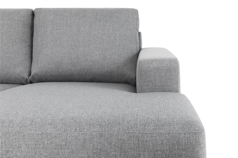 Crazy 4-sits Vänstervänd U-formad Large Soffa med Divan och Schäslong i Tyg - Grå - Products - Möbler - Soffa - U-soffa