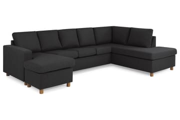 Crazy 5-sits Högervänd U-formad X-Large Soffa med Divan och Schäslong i Tyg - Antracit - Products - Möbler - Soffa - U-soffa