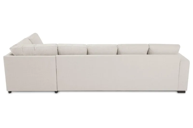 Crazy 5-sits Högervänd U-formad X-Large Soffa med Divan och Sch äslong i Tyg - Beige - Products - Möbler - Soffa - U-soffa