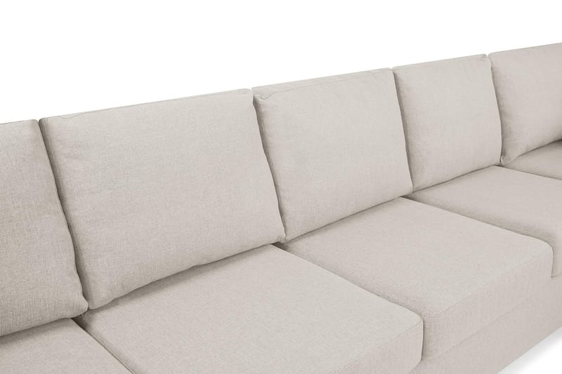 Crazy 5-sits Högervänd U-formad X-Large Soffa med Divan och Schäslong i Tyg - Beige - Products - Möbler - Soffa - U-soffa