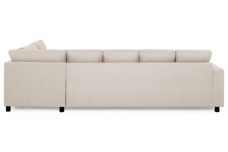 Crazy 5-sits Högervänd U-formad X-Large Soffa med Divan och Sch äslong i Tyg - Beige - Products - Möbler - Soffa - U-soffa