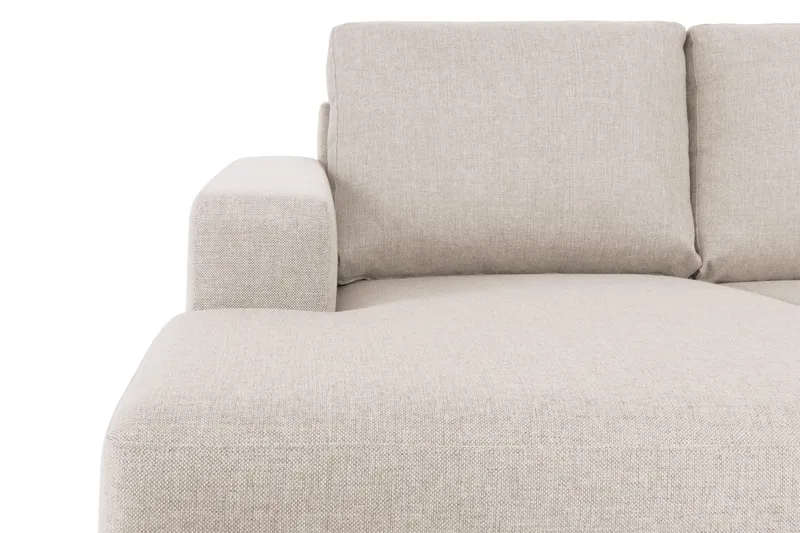 Crazy 5-sits Högervänd U-formad X-Large Soffa med Divan och Schäslong i Tyg - Beige - Products - Möbler - Soffa - U-soffa