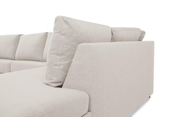 Crazy 5-sits Högervänd U-formad X-Large Soffa med Divan och Schäslong i Tyg - Beige - Products - Möbler - Soffa - U-soffa