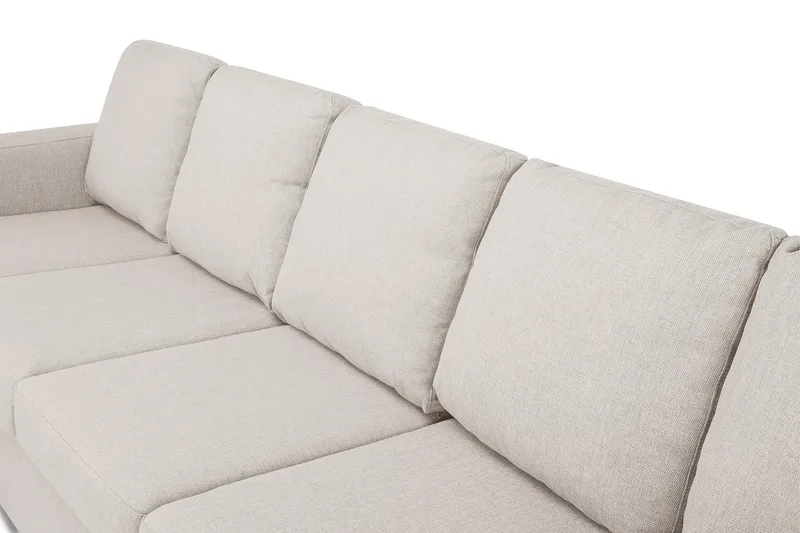 Crazy 5-sits Högervänd U-formad X-Large Soffa med Divan och Schäslong i Tyg - Beige - Products - Möbler - Soffa - U-soffa